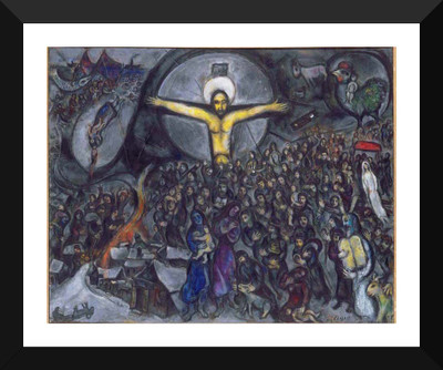 

Tallenge Modern Masters Collection - White Crucifixion By Marc Chagall - Premium Quality A3 Size Framed Poster Paper Print(17 inch X 12 inch, Framed)