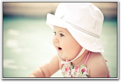 

Adorable Baby with Hat Paper Print(12 inch X 18 inch)
