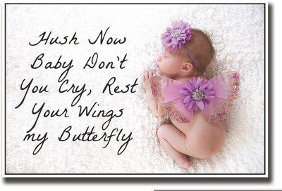 

Posterhouzz Cute Butterfly baby Fine Art Print(12 inch X 18 inch, Rolled)