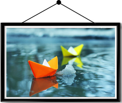 

Childhood Memories Paper ship framed posters Paper Print(16.5 inch X 13.7 inch, Framed)