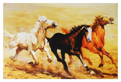 

REGENT Horse Running Poster Paper Print(13 inch X 19 inch)