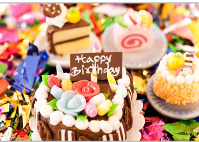 

Posterhouzz Happy Birthday Cakes Paper Print(12 inch X 18 inch, Rolled)