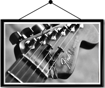 

Music Guitar framed posters Paper Print(16.5 inch X 13.7 inch, Framed)