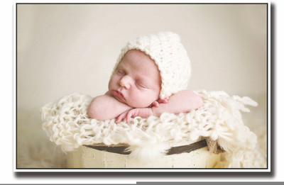

Posterhouzz Baby sleeping in yellow bucket Fine Art Print(12 inch X 18 inch, Rolled)