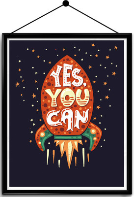 

Motivational quote framed posters Paper Print(18.5 inch X 15.7 inch, Framed)