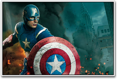

Captain America power Paper Print(12 inch X 18 inch)