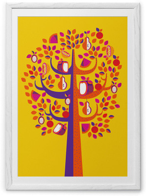 

Pastel Tree Fine Art Print(20 inch X 30 inch, Framed)