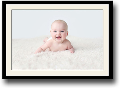 

Cute Baby Smiling stunning Fine Art Print(10 inch X 14 inch, Framed)