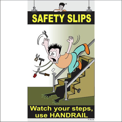 

Spooky Poster-Safety Slips Paper Print(26 inch X 14.22 inch)