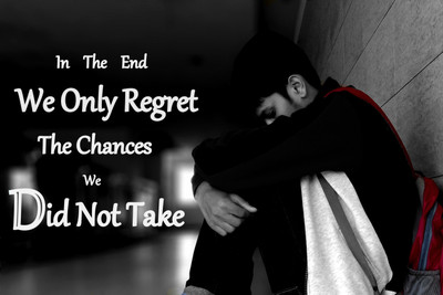 

Oshi - We Only Regret the Changes We Did Not Take Paper Print(12 inch X 18 inch, Streched)