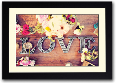 

Love Flowers Fine Art Print(14 inch X 20 inch, Framed)