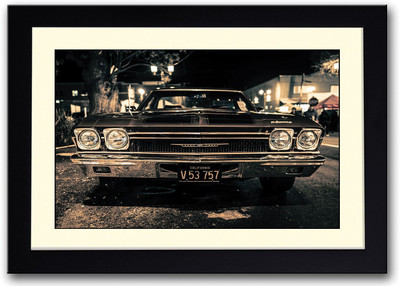

Vintage Grey Car Fine Art Print(14 inch X 20 inch, Framed)