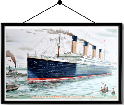 

Ship framed posters Paper Print(16.5 inch X 13.7 inch, Framed)