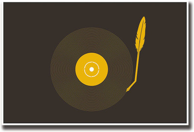 

Yellow vinyl player Fine Art Print(12 inch X 18 inch, Rolled)
