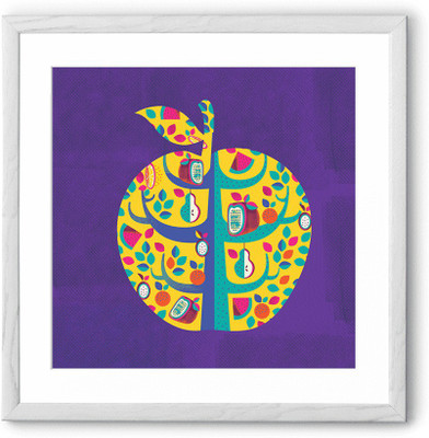 

Square Apple Fine Art Print(24 inch X 24 inch, Framed)