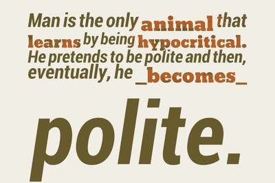 

Posterhouzz Polite Poster Fine Art Print(12 inch X 18 inch, Rolled)