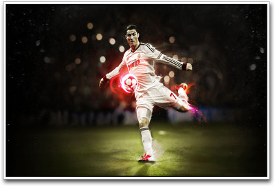 

Ronaldo Kick Paper Print(12 inch X 18 inch)