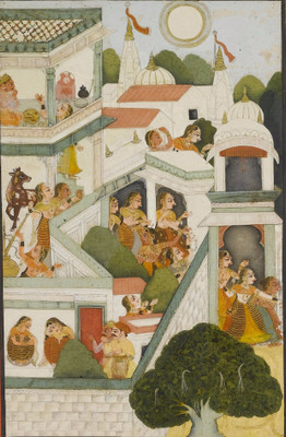 

An illustration To The Bhagavata Purana - Medium Size Rolled Digital Art Print On Photographic Paper(27 inch X 18 inch, Rolled)