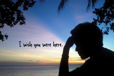 Posterhouzz I Wish You Were Here Poster Fine Art Print(12 inch X 18 inch, Rolled)