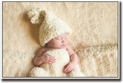 Baby in cute yellow dress Fine Art Print(12 inch X 18 inch, Rolled)