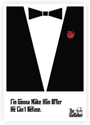 33% OFF on Lab No. 4 The Godfather Hollywood Movies Dialogues Wall Decor Poster Paper Print(16.5 inch X 11.5 inch)