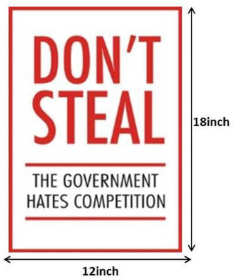 

Don't Steal Paper Print(18 inch X 12 inch)