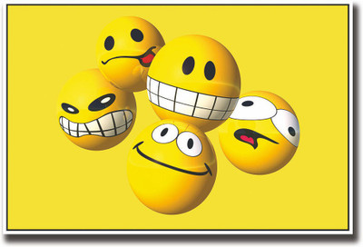 

Funny smiley's Fine Art Print(12 inch X 18 inch, Rolled)
