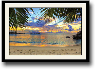 

Serene Beach View Fine Art Print(10 inch X 14 inch, Framed)