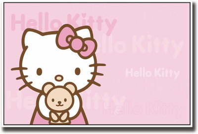 

Pink Hello Kitty cat Fine Art Print(12 inch X 18 inch, Rolled)