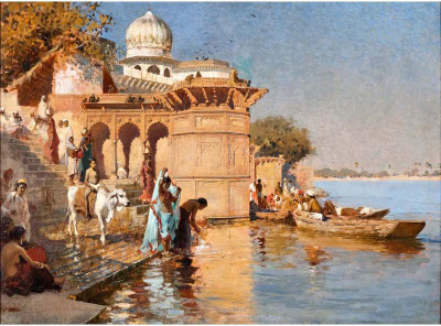 

Tallenge Modern Masters Collection - Along the Ghats, Mathura by Edwin Lord Weeks - A3 Size Premium Quality Rolled Poster Paper Print(16.5 inch X 11.7 inch, Rolled)