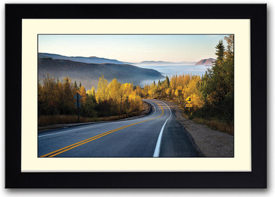 

Beautiful Road in Mountain Fine Art Print(14 inch X 20 inch, Framed)
