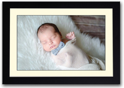 

Baby With A Bow Fine Art Print(14 inch X 20 inch, Framed)