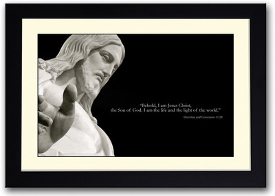 

Jesus Christ Quote Fine Art Print(14 inch X 20 inch, Framed)
