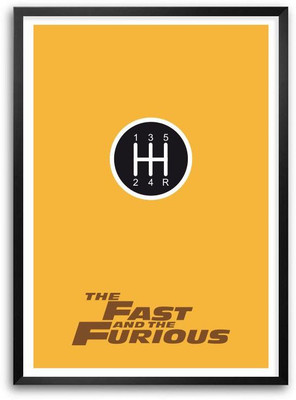 

Posterhouzz The Fast and the Furious Action Movies Minimalist Poster Paper Print(18 inch X 12 inch, Rolled)