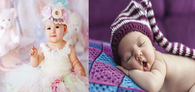 

Cute Baby Poster 2 Pcs Poster Smiling New Born Infant Child love Wall Decor 2 Pcs Combo Photographic Paper(12 inch X 18 inch)