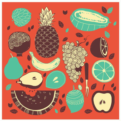 

Fruits Fine Art Print(20 inch X 20 inch, Rolled)
