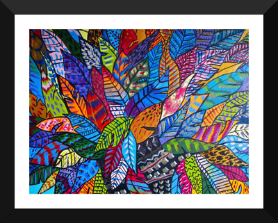 

Tallenge - Colorful Abstract Artwork - Premium Quality A3 Size Framed Poster Paper Print(17 inch X 12 inch, Framed)