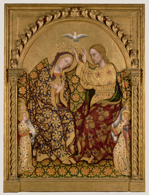 7% OFF on Coronation Of The Virgin By Gentile Da Fabriano Italian About Fine Art Print(30.066666666666666 inch X 23 inch)