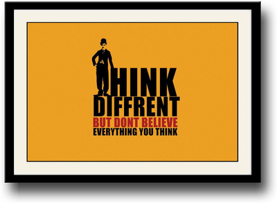

Think different quote Fine Art Print(10 inch X 14 inch, Framed)