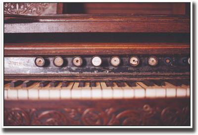 

Vintage wooden piano keys Fine Art Print(12 inch X 18 inch, Rolled)