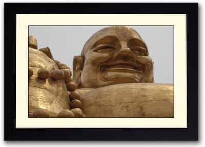 

Laughing Buddha Fine Art Print(14 inch X 20 inch, Framed)