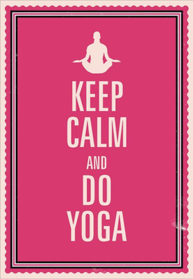 Posterhouzz Keep and do Yoga Poster Fine Art Print(18 inch X 12 inch, Rolled)