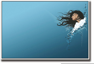 

Posterhouzz Girl with long hair Fine Art Print(12 inch X 18 inch, Rolled)