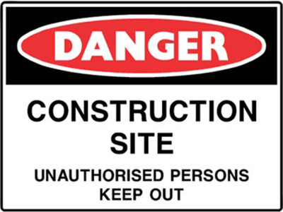 SAFETY WARNING WALLPAPER ON FINE ART PAPER Fine Art Print(19 inch X 13 inch, Rolled)
