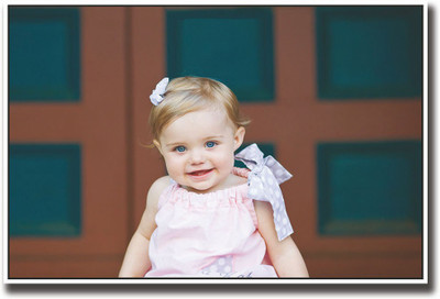 

Baby girl in pink dress Fine Art Print(12 inch X 18 inch, Rolled)
