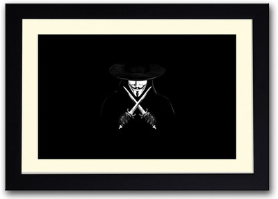 

Vendetta With Knifes Fine Art Print(14 inch X 20 inch, Framed)