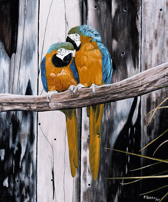 20% OFF on Love Birds Canvas Art(24 inch X 18 inch)