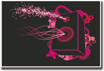 

Loudspeaker music abstract Fine Art Print(12 inch X 18 inch, Rolled)