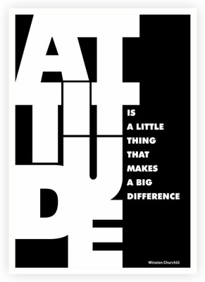 33% OFF on Attitude is a Little Thing Winston Churchill Inspirational Typographic Quote Paper Print(16.5 inch X 11.5 inch) 33% OFF on Attitude is a Little Thing Winston Churchill Inspirational Typographic Quote Paper Print(16.5 inch X 11.5 inch)