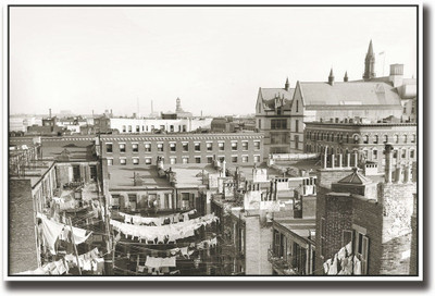 

B&W aerial town view Fine Art Print(12 inch X 18 inch, Rolled)